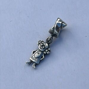 Vintage MA 925 Italy Michael Anthony sterling silver girl charm